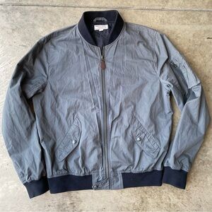 J. Crew Wallace & Barnes New York Bomber jacket talon zipper flight style M